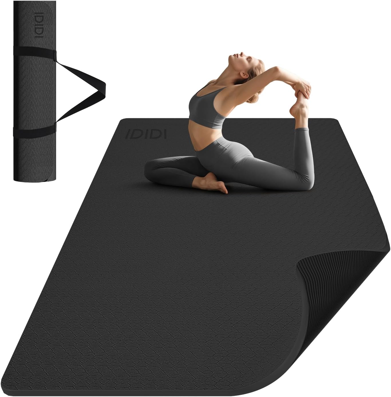 8mm Large Yoga Mat - Eco-Friendly Non-Slip Fitness Mat