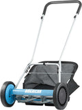 18-Inch 5-Blade Reel Lawn Mower with Grass Catcher - Clean Cut
