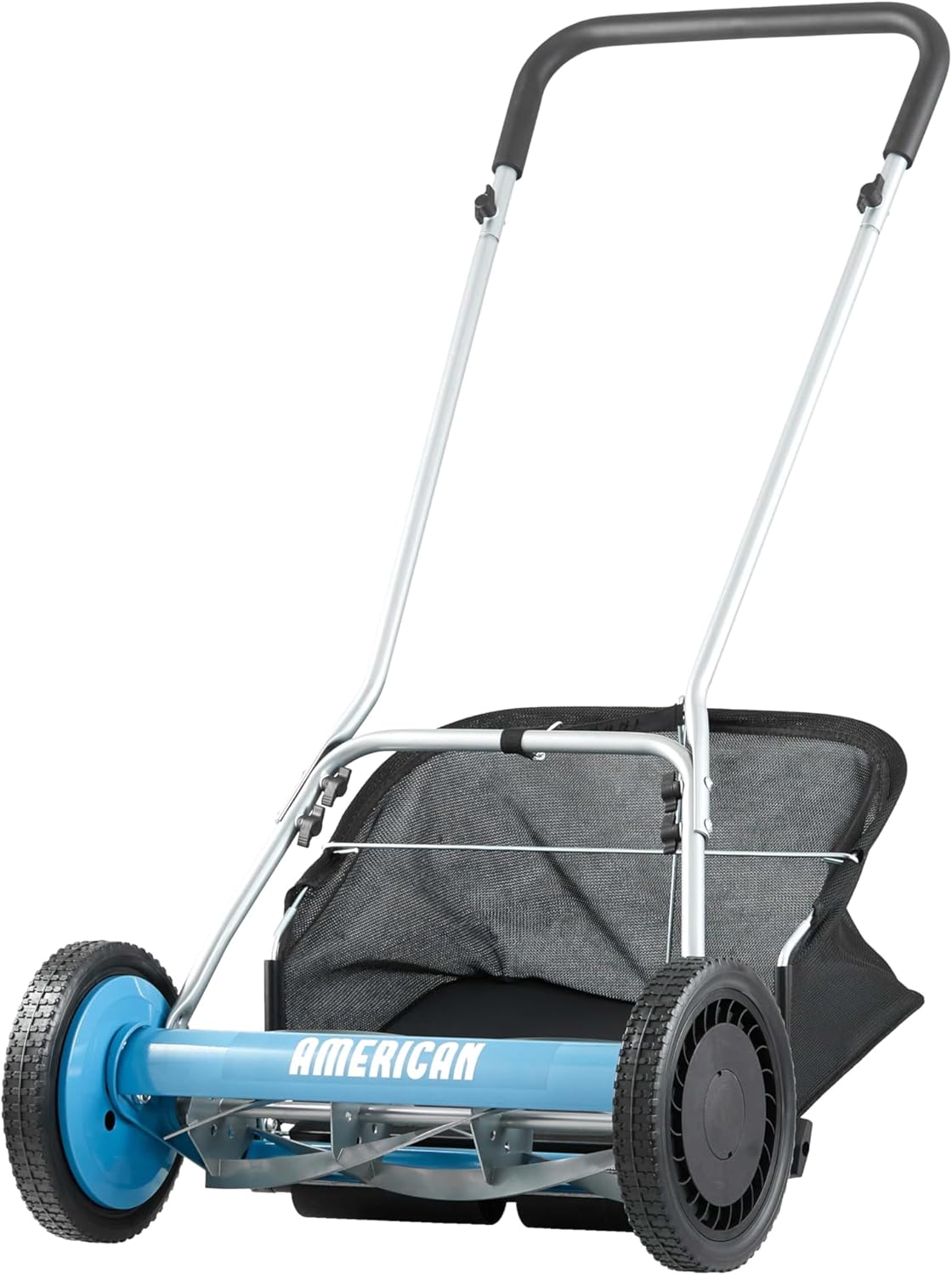 18-Inch 5-Blade Walk Behind Reel Lawn Mower for Easy Cutting