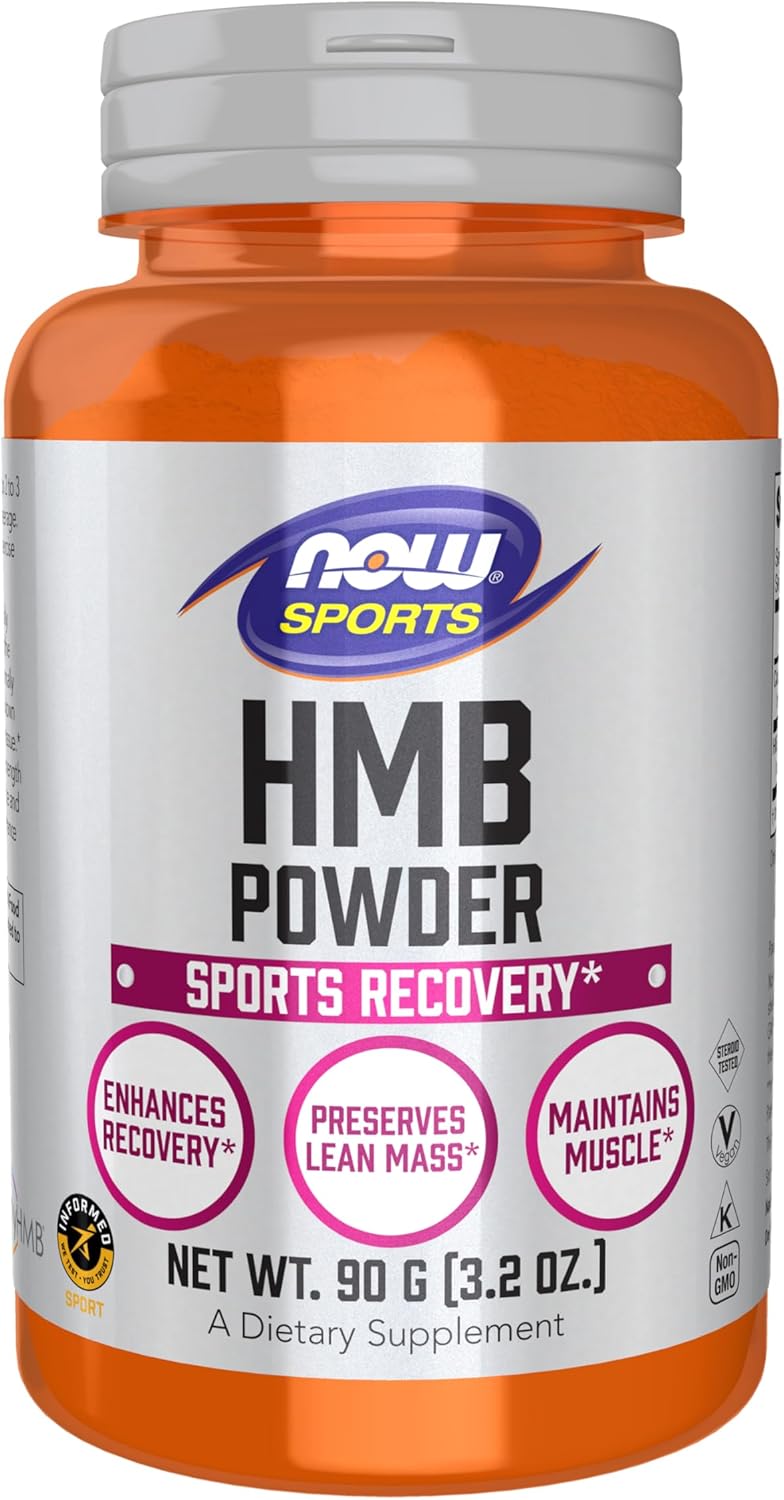 HMB Powder for Sports Recovery - NOW Foods Nutrition 90 Grams