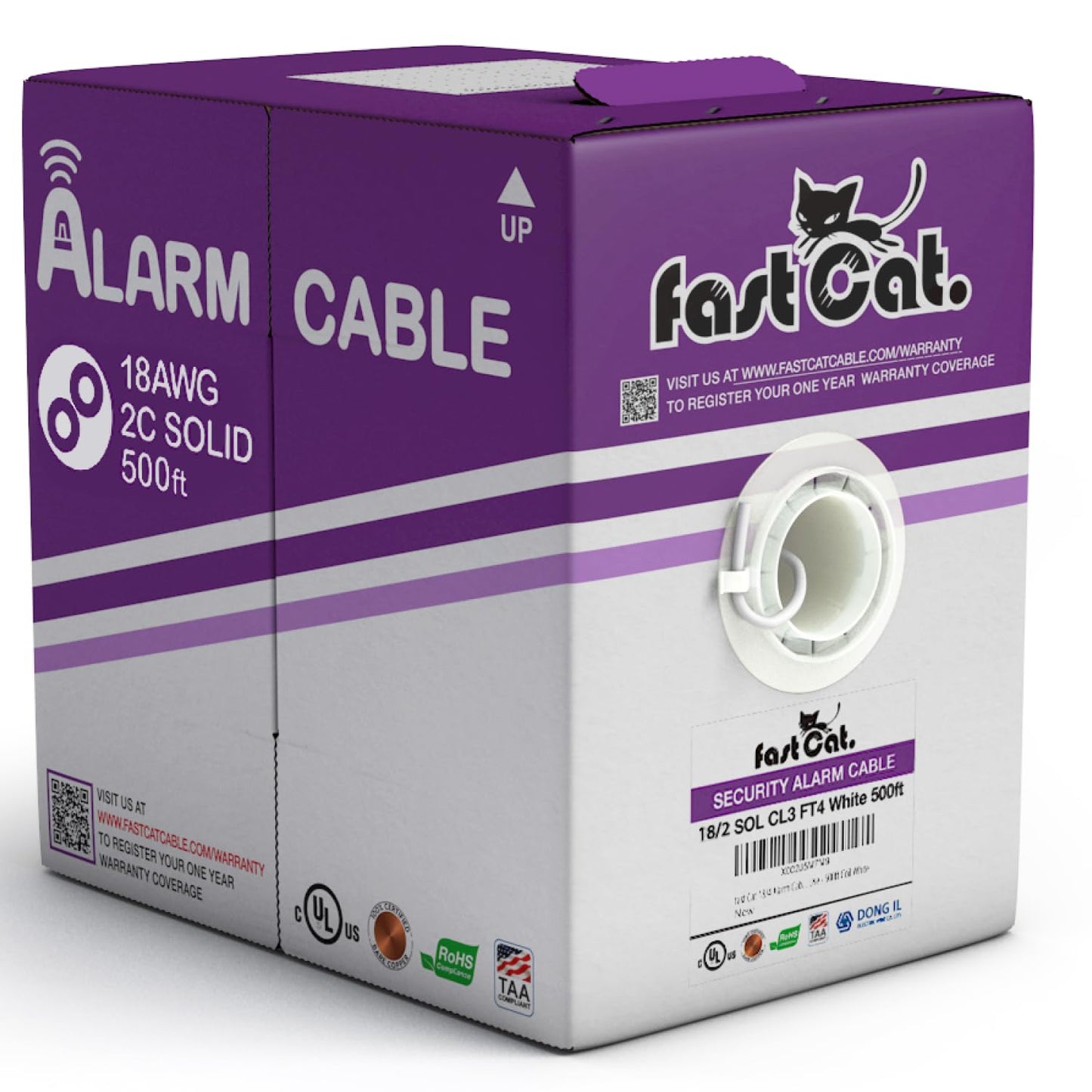 fast Cat. Security Cable 18 AWG 2 Conductor for Safety Needs