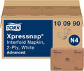 Tork Xpressnap White Dispenser Napkin N4 - Cuts Waste, Boosts Hygiene