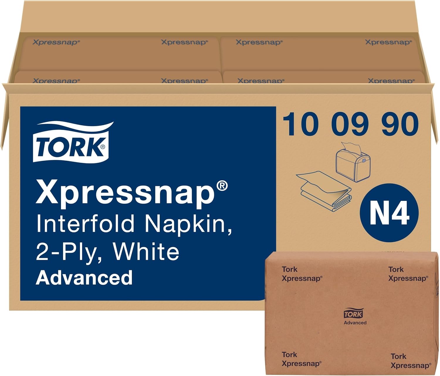 Tork Xpressnap White Dispenser Napkin N4 for Cost Efficiency