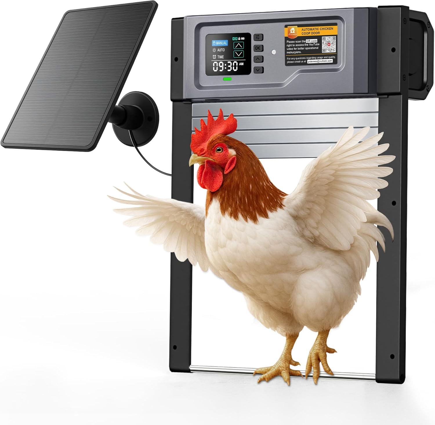 Automatic Chicken Coop Door with Solar Power & Light Sensor