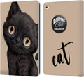 Animal Club International Black Cat Faces Leather Wallet Case