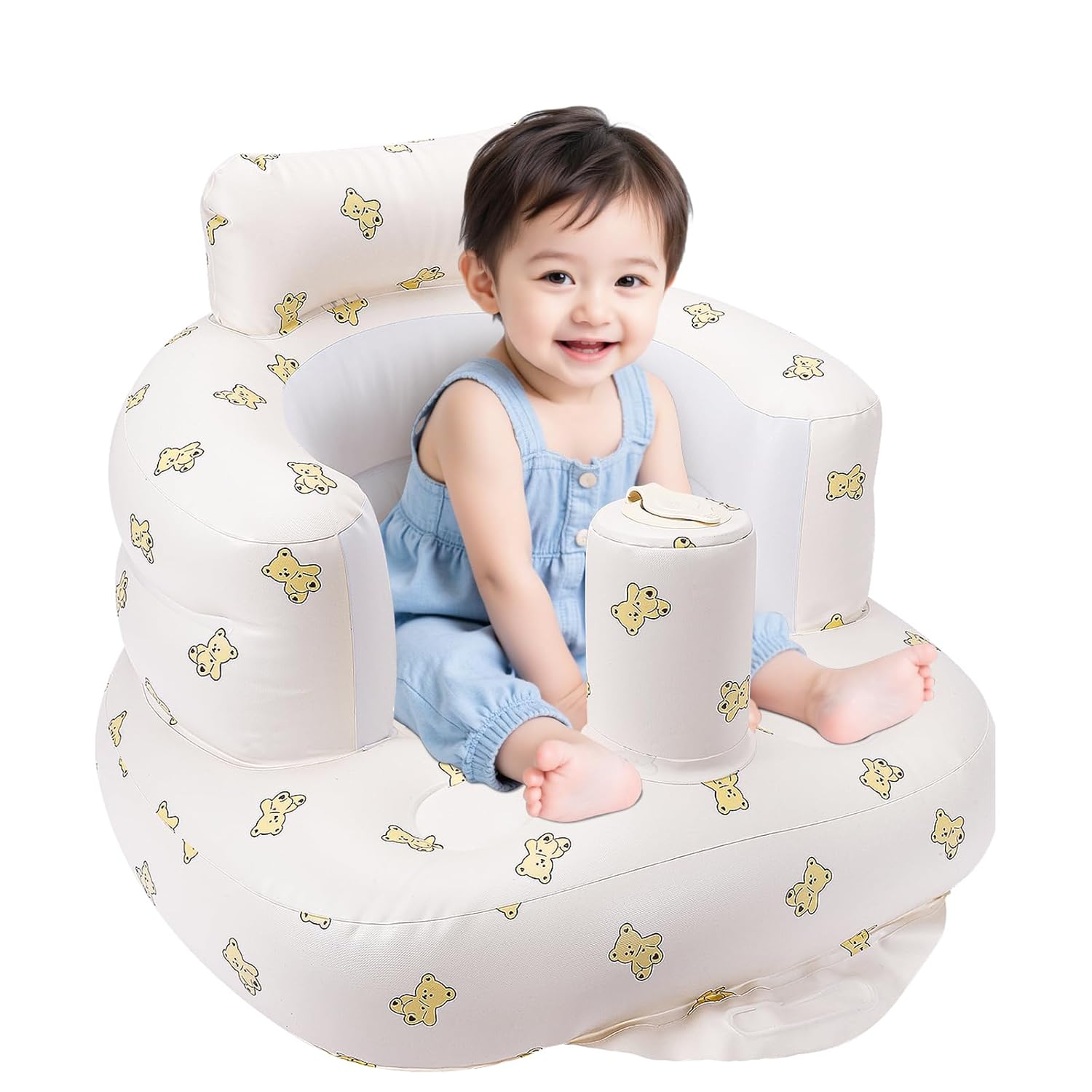 Inflatable Baby Chair with Built-in Pump - Momsnug
