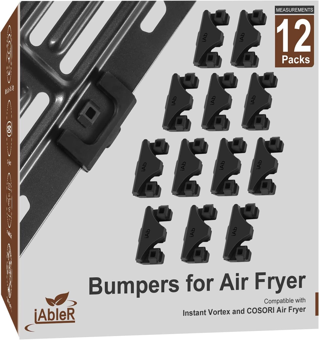 iAbler Air Fryer Tray Bumpers: Enhanced Stability!