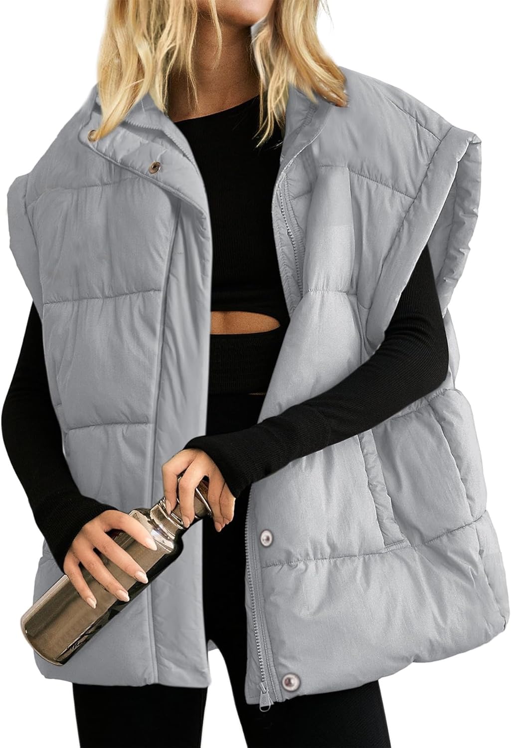 Ainangua Women's Puffer Vest for Stylish Winter Warmth