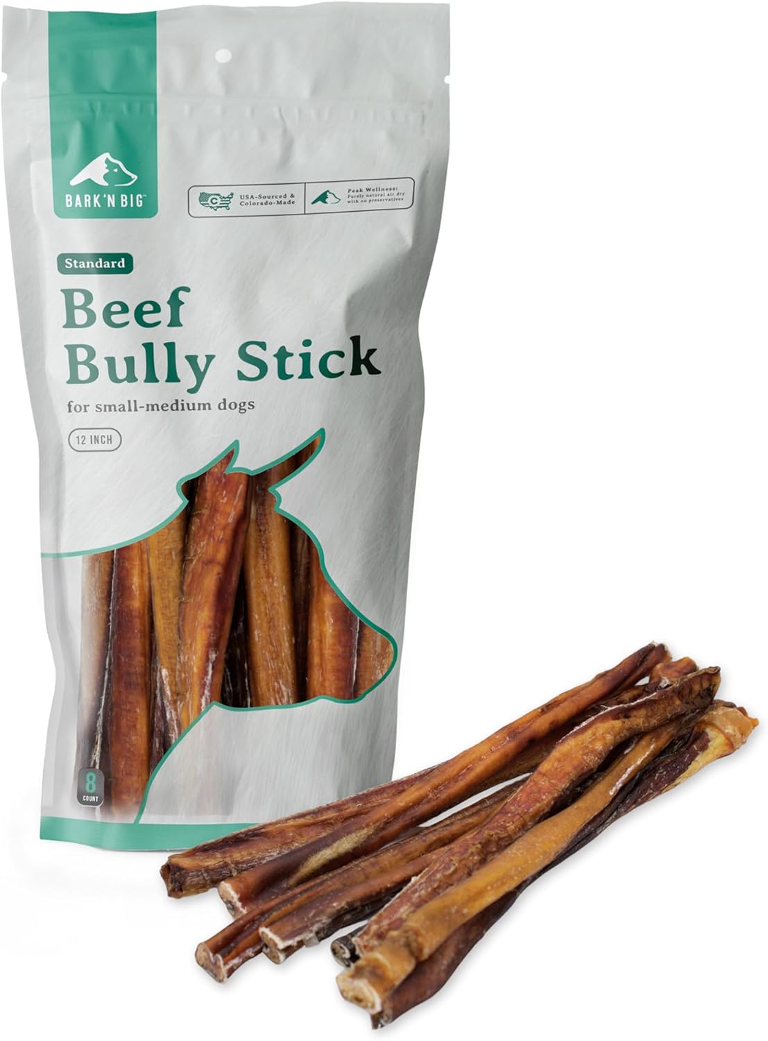 Bully Sticks for Large Dogs - 12 Inch Odor Free Chews