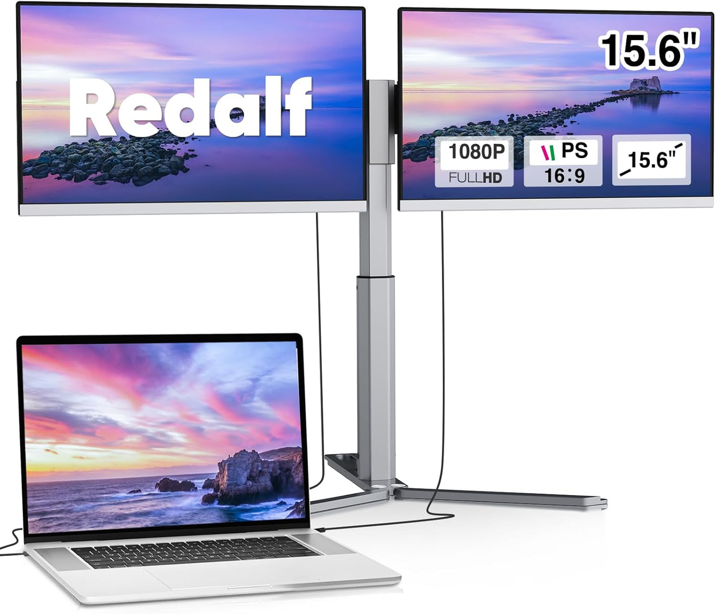 Redalf Triple Monitor: Extend Your View Anywhere!