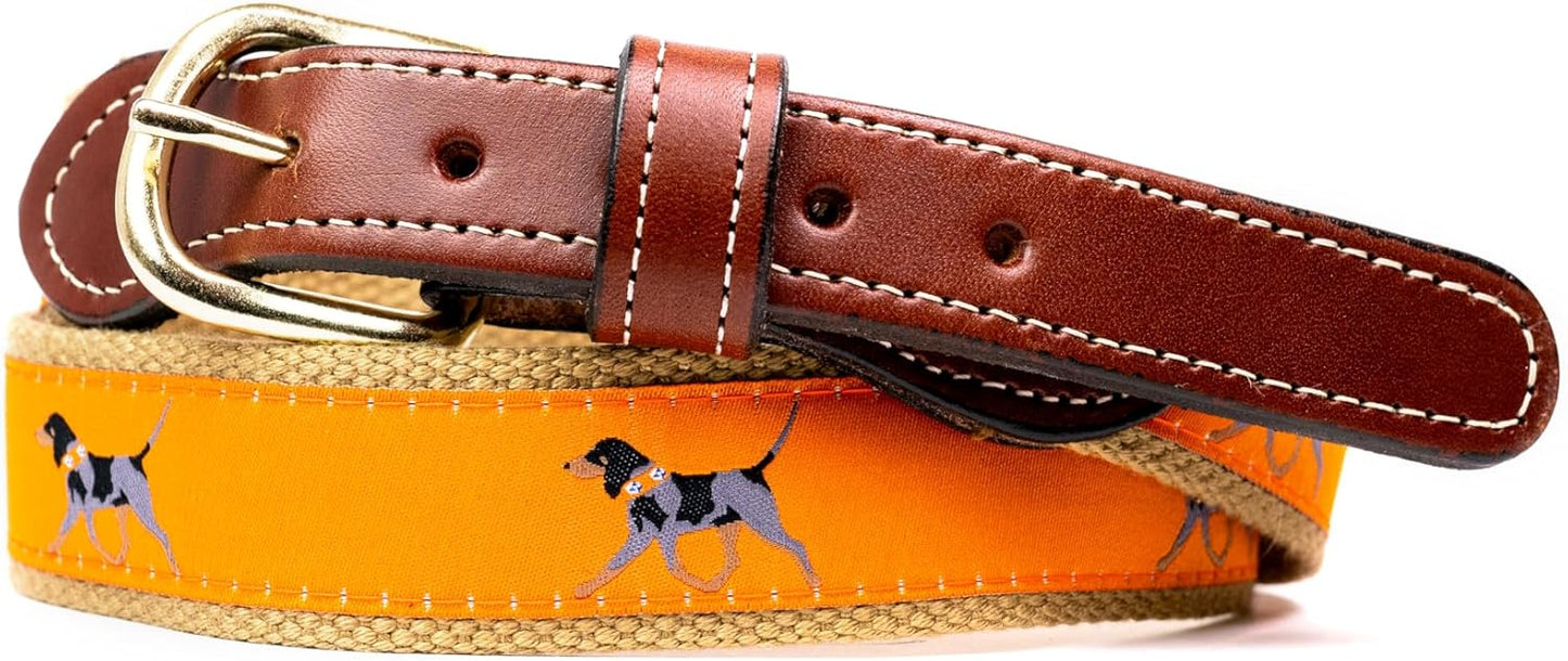 StadiumSpot Web Leather Mens Belt for All-Day Comfort and Style