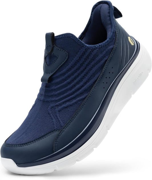 FitVille Men's Extra Wide Slip on Walking Shoes for Comfort