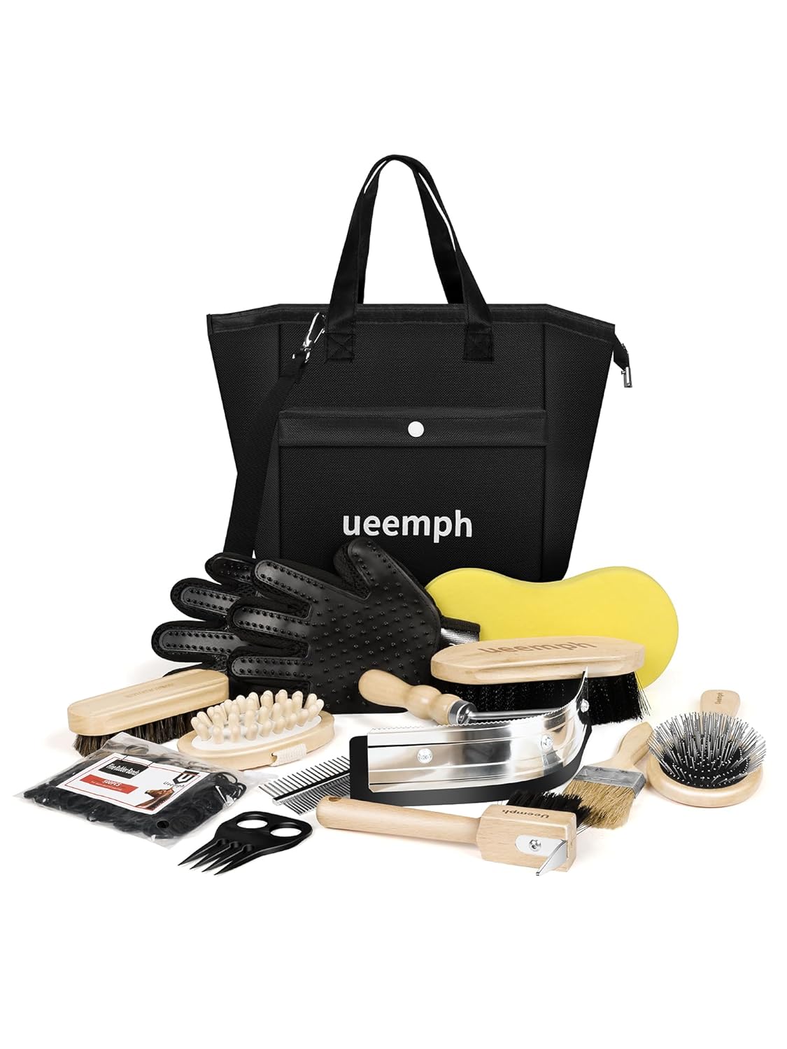 Horse Grooming Kit: 12-Piece Set for Equestrian Enthusiasts
