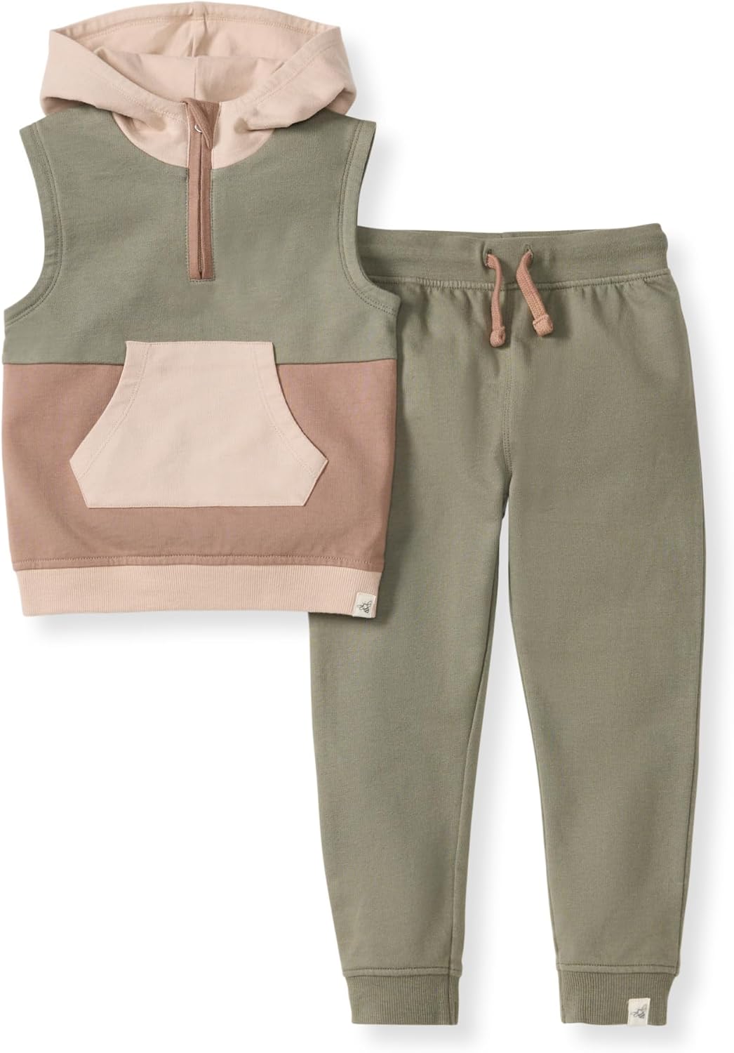Burt's Bees Baby Boys Shirt and Pant Set - Organic Cotton Comfort