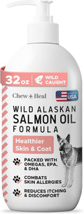 Wild Alaskan Salmon Fish Oil for Dogs - Skin & Coat Support