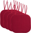 Memory Foam Chair Cushion Pads with Ties and Non-Skid Backing