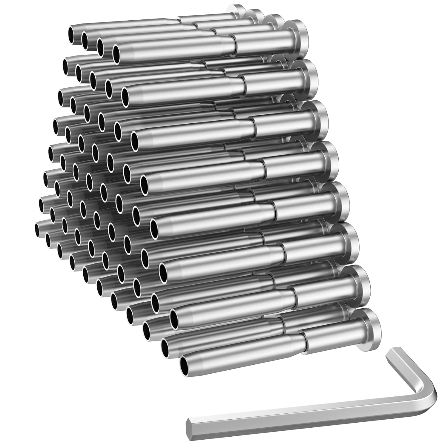 BLIKA 60 Pack Invisible Cable Railing Kit for 3/16 Inch Cables