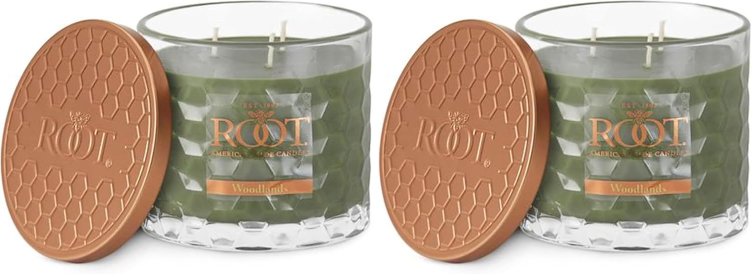 Root Candles Fall Scented 3-Wick Beeswax Blend Candle Pack