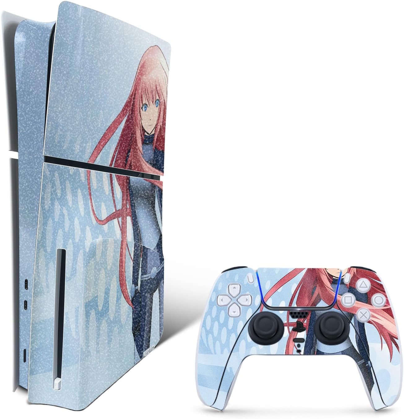 High-Gloss Glitter Skin for PS5 Slim - Anime Spy