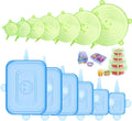 12-Pack BPA-Free Silicone Stretch Lids for Eco-Friendly Food Storage