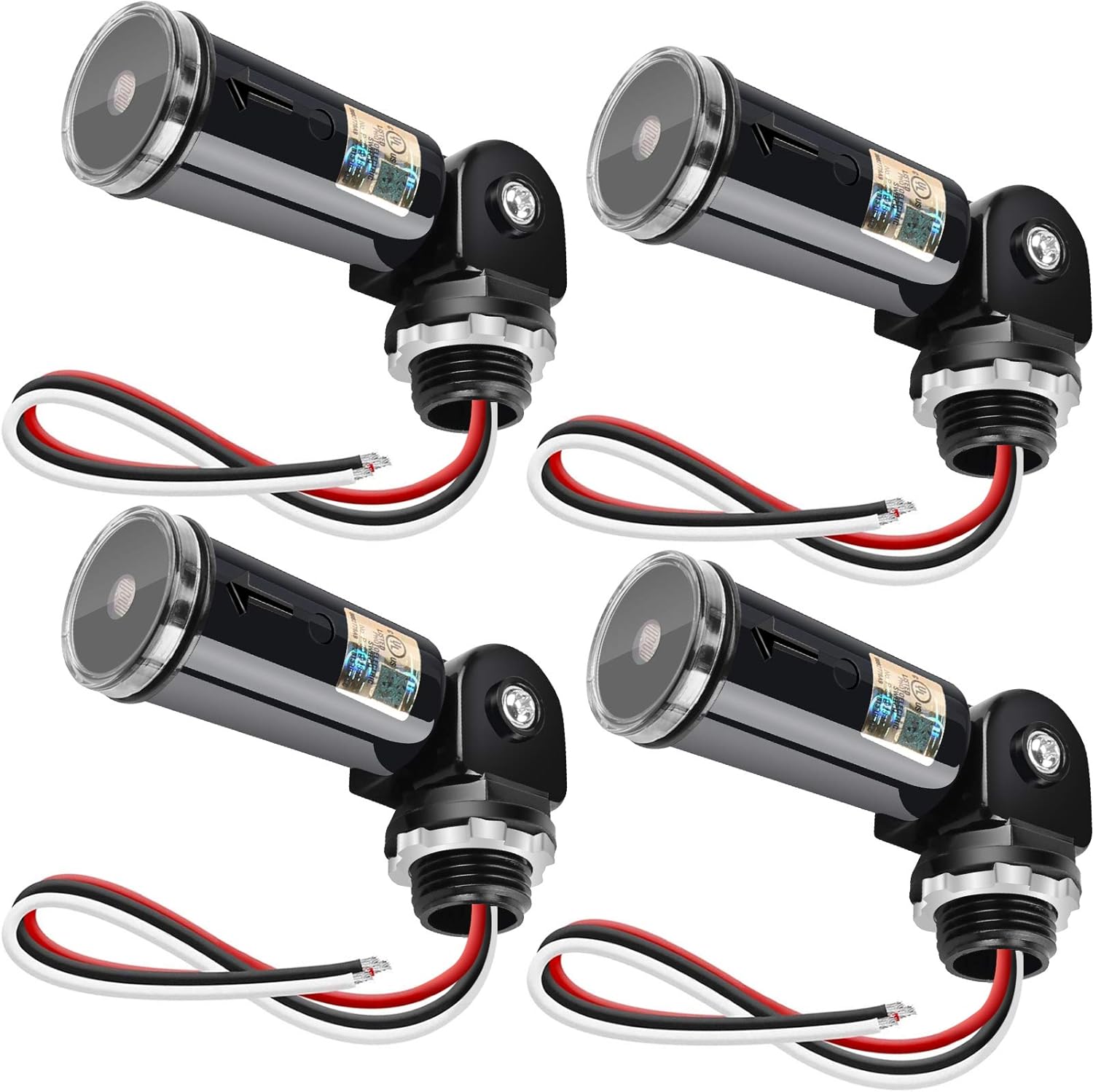Dusk to Dawn Sensor for Outdoor Lighting - 4 Pack Photocell Switch