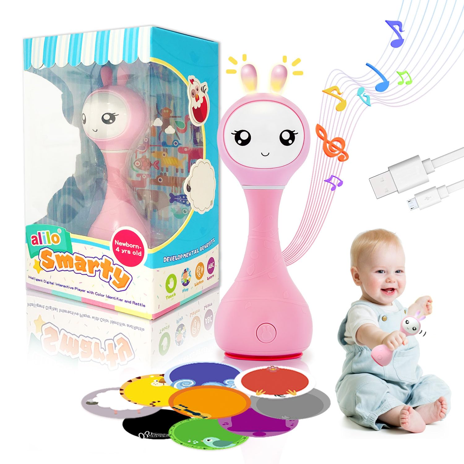 alilo Smarty Baby Audio Player with Chewable Teether Ears