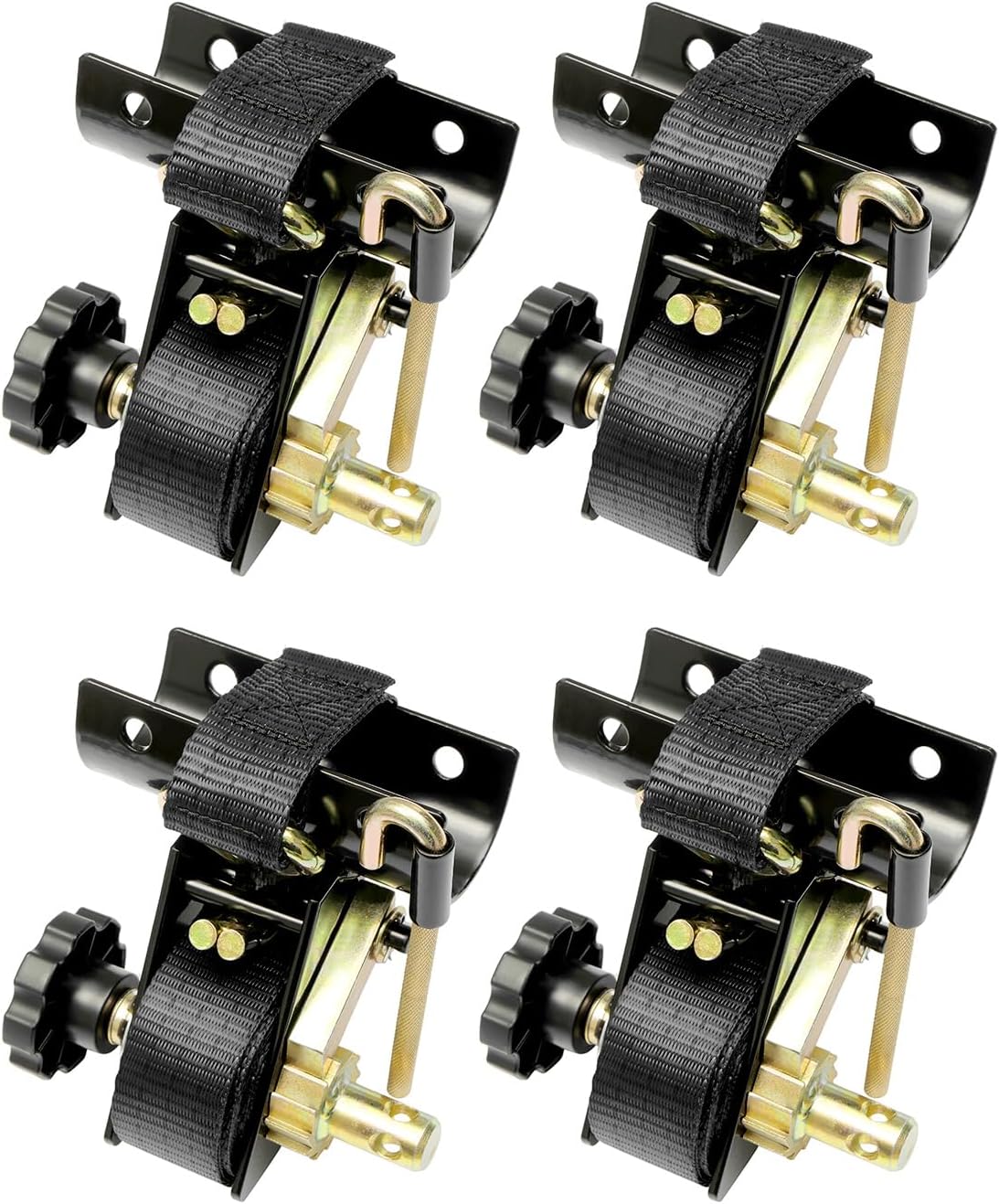 Heavy Duty Ladder Rack Ratchet Straps with J-Hook for Secure Loads