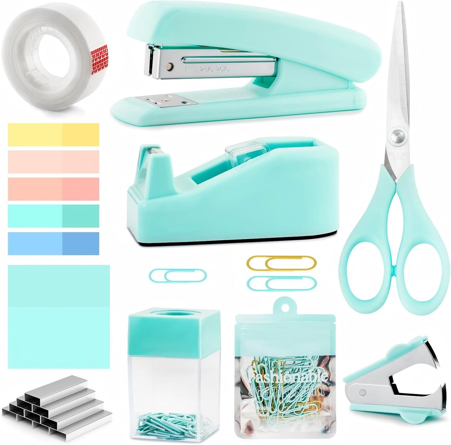 Mint Green Desk Set - Stylish Office Gift