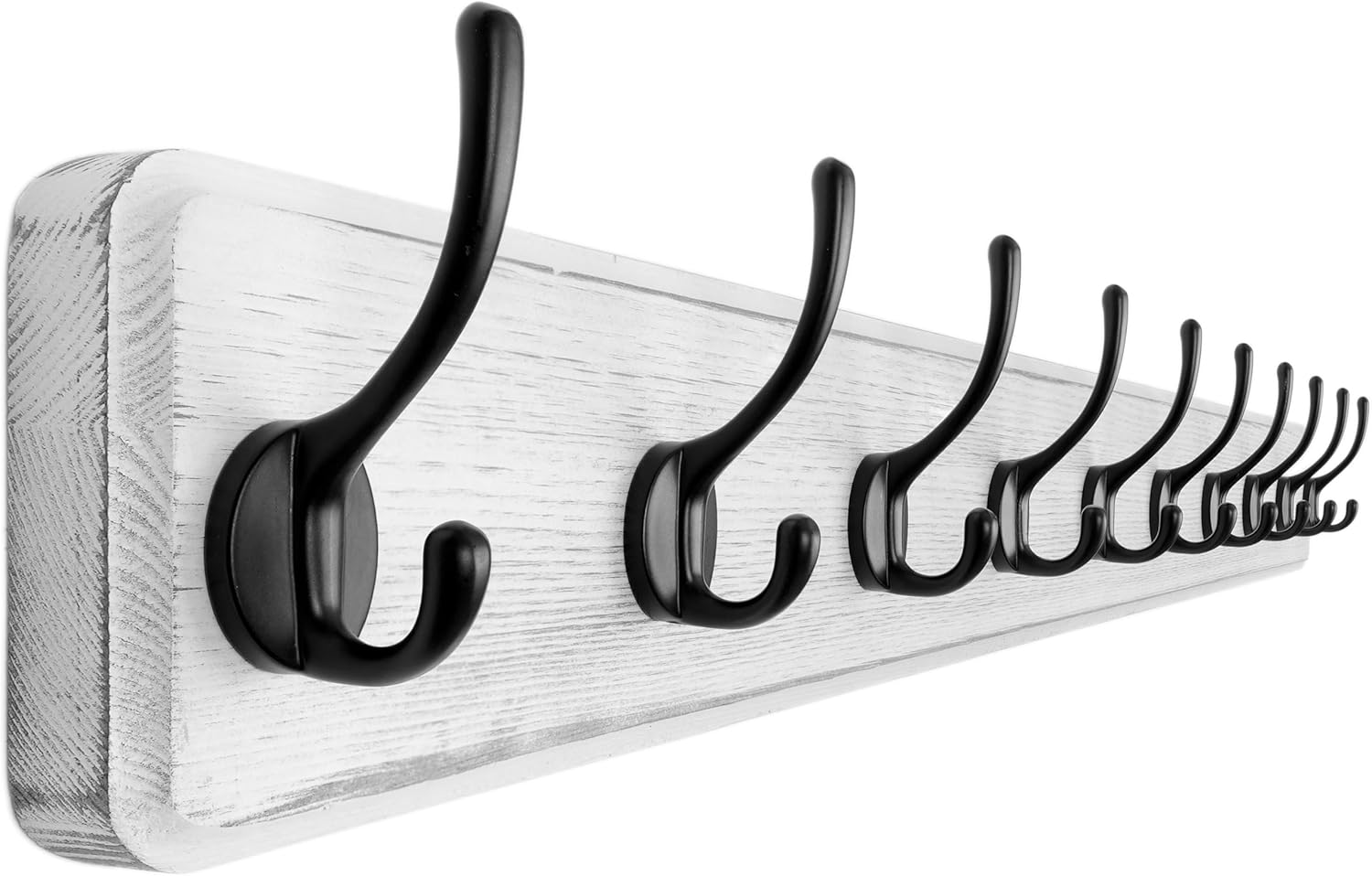 Dseap Coat Rack Wall Mount with 10 Double Hooks for Coats