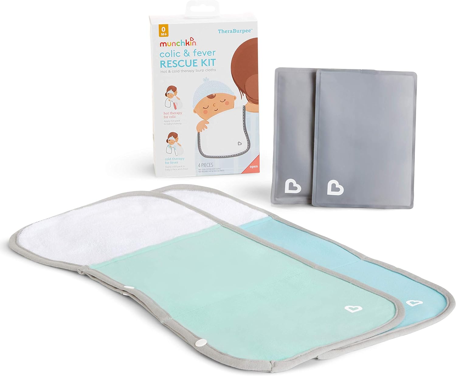 Munchkin Colic & Fever Rescue Kit: Soothing Therapy Cloths