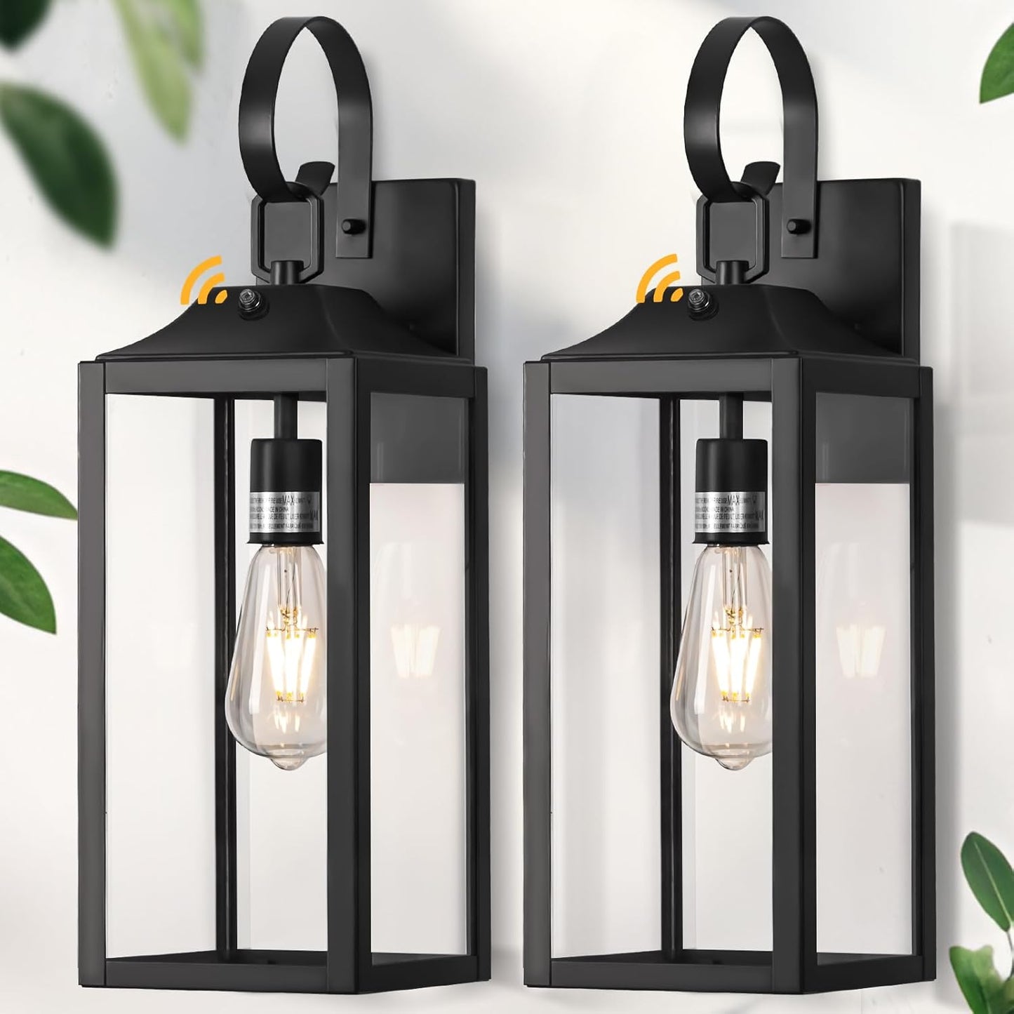 Yolsunes 19in Large Dusk to Dawn Outdoor Lighting 2 Pack