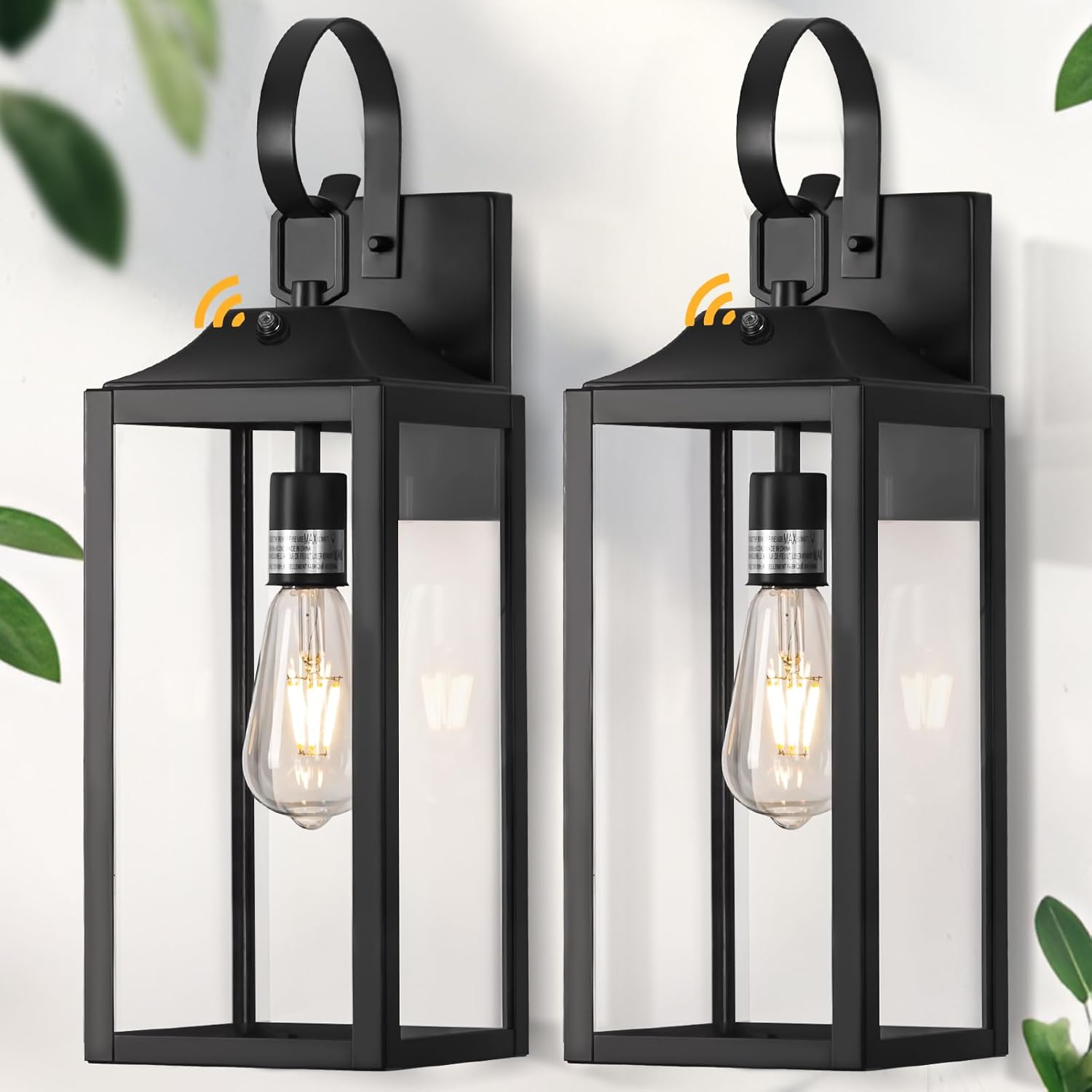 Yolsunes 19in Large Dusk to Dawn Outdoor Lighting 2 Pack
