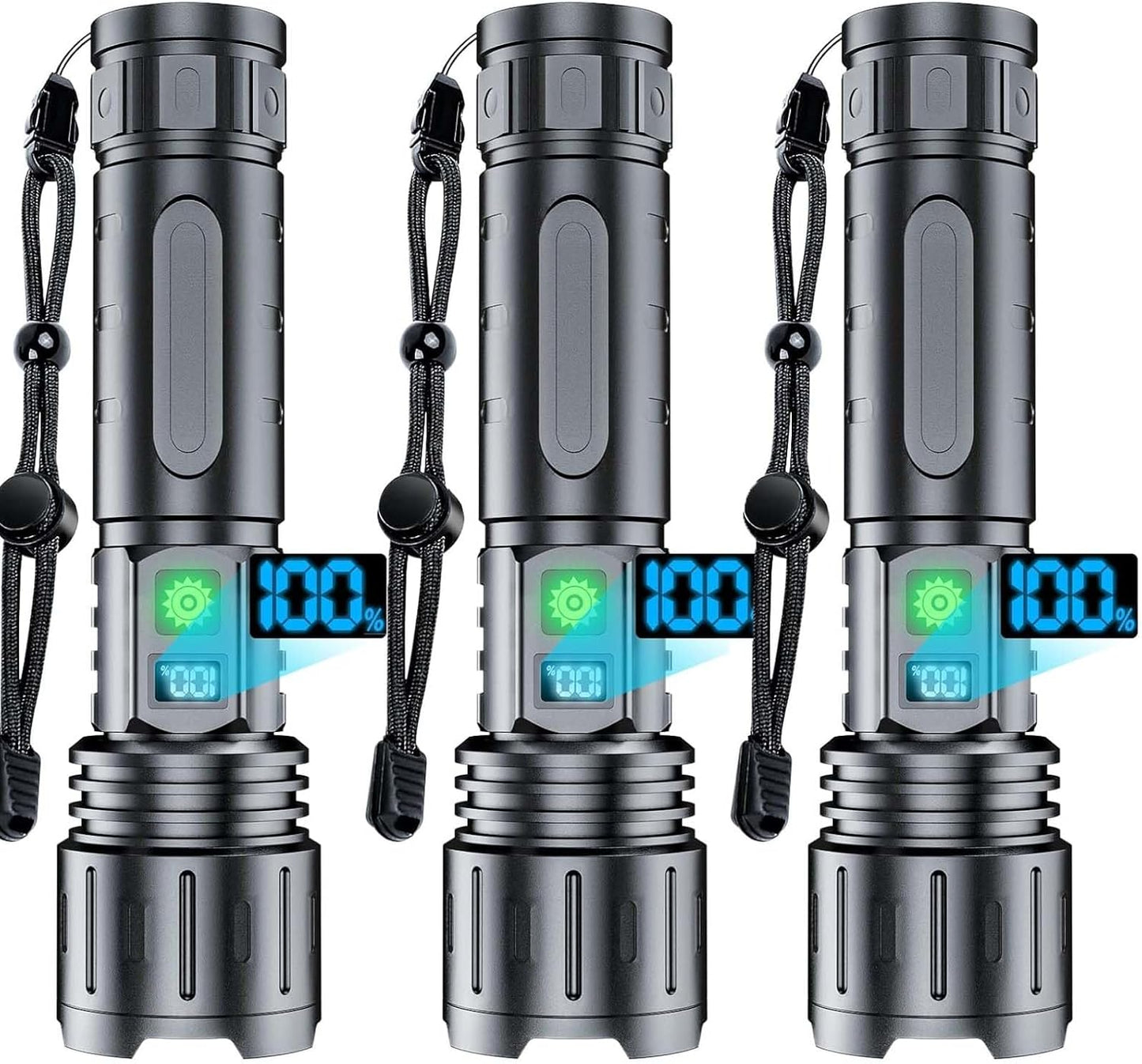 Rechargeable Flashlight High Lumens - 2000 Lumens LED Light