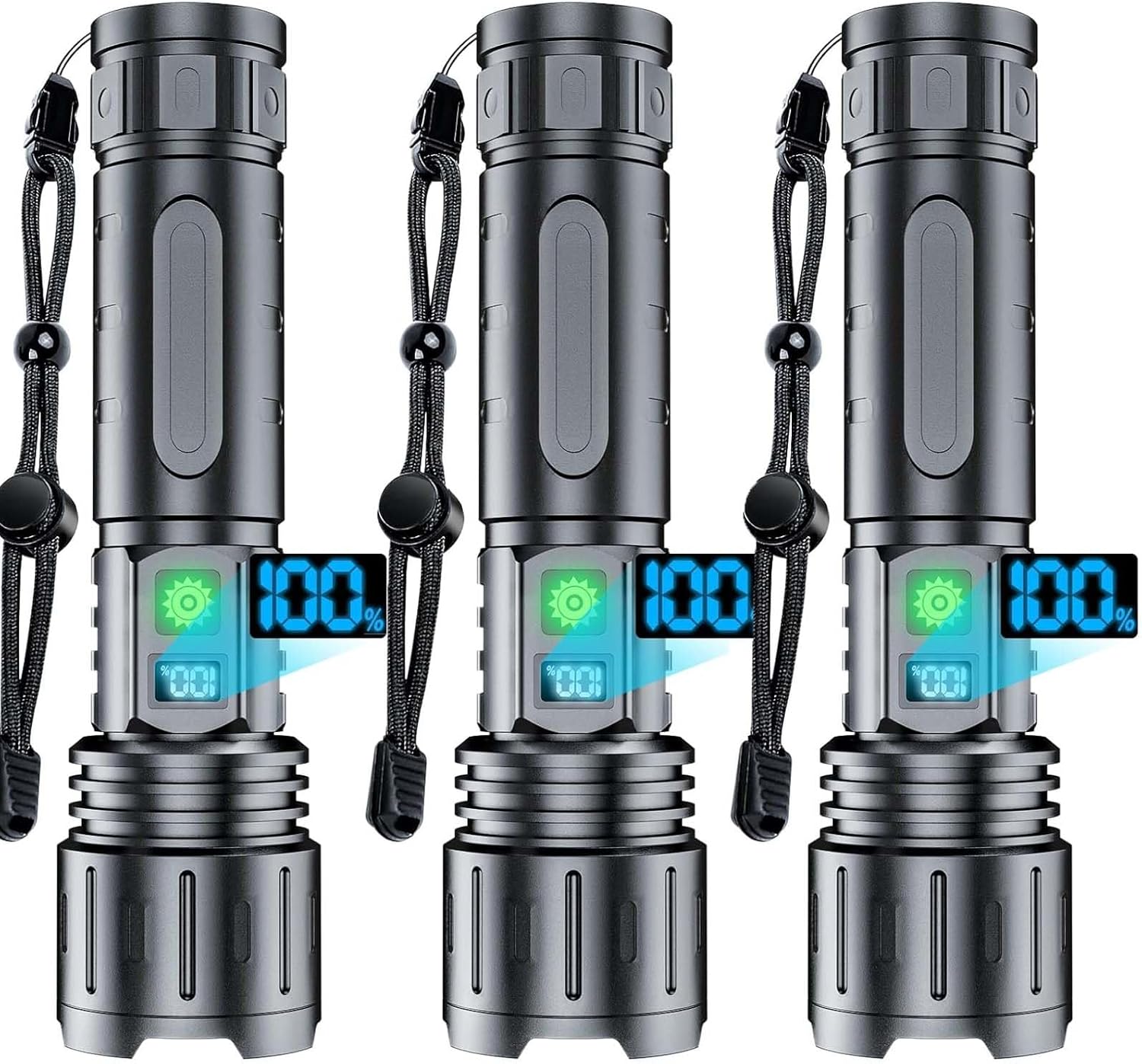 Rechargeable Flashlight High Lumens - 2000 Lumens LED Light