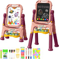 Kids Art Easel Double-Sided Whiteboard & Chalkboard - Toddler Gift
