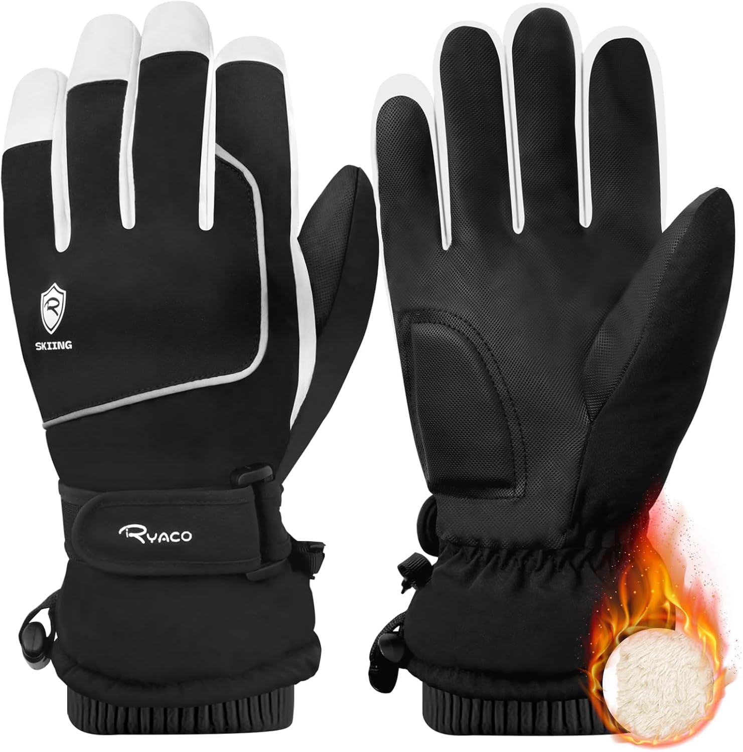 Ryaco Thermal Ski Gloves: Warm, Waterproof, Windproof