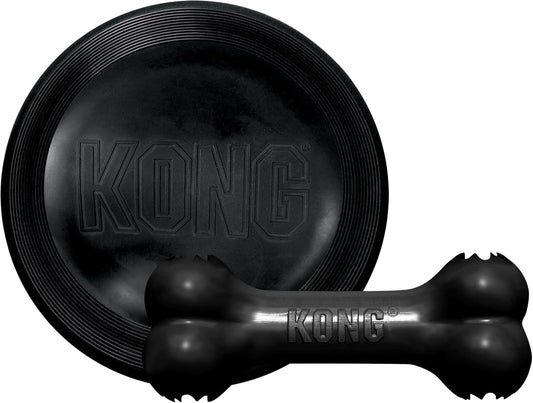 KONG Extreme Flyer & Goodie Bone - Durable Play Duo