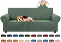KEKUOU Stretch Sofa Cover Slipcover for 3 Cushion Sofa - Elastic