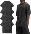 Men's Oversized Heavyweight Cotton Vintage Washed Baggy T-Shirt - Soft