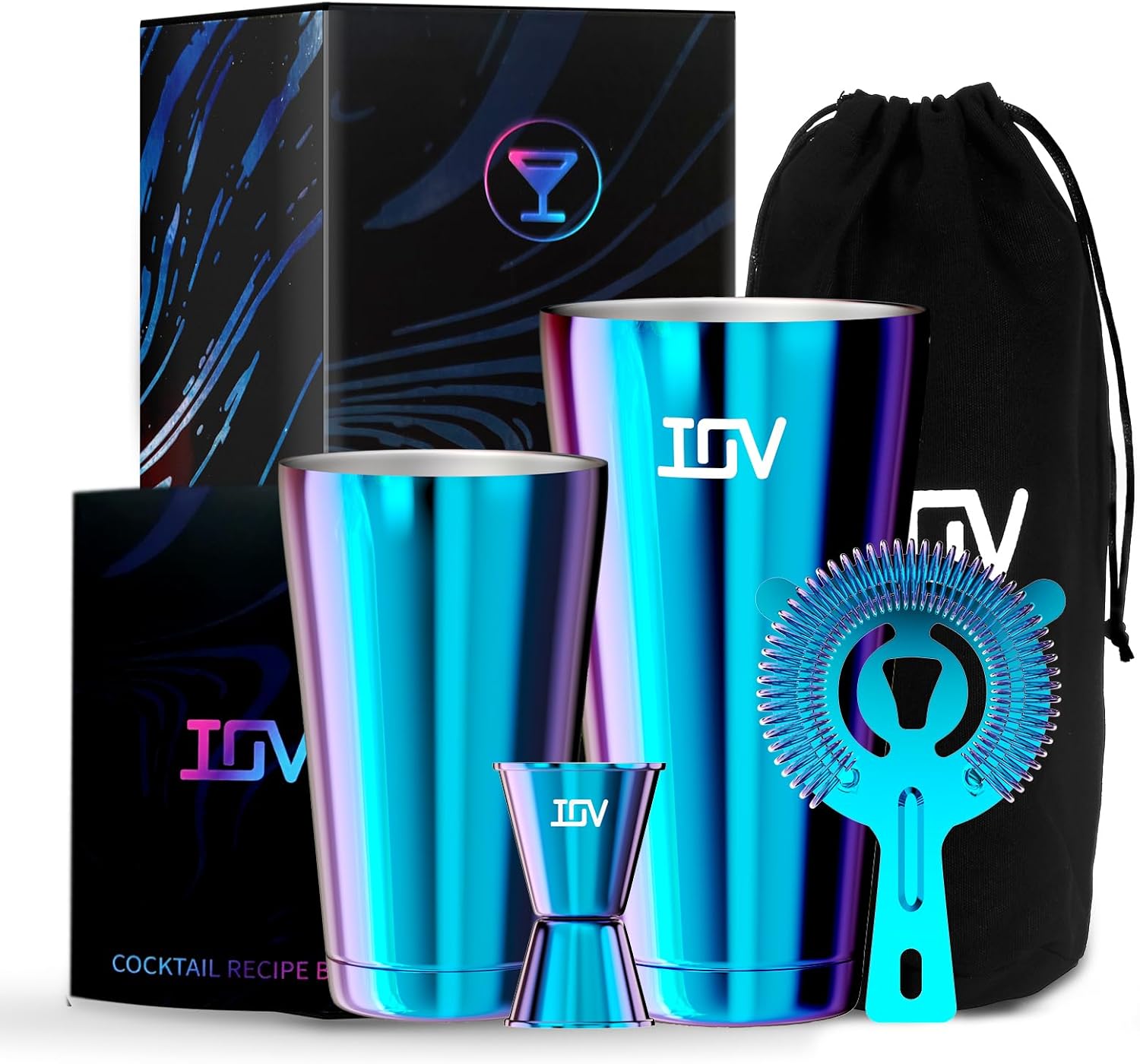 Rainbow Cocktail Shaker Set - Mix Drinks Like a Pro!