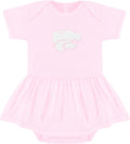 Creative Knitwear College Baby Picot Bodysuit Dress - Soft Team