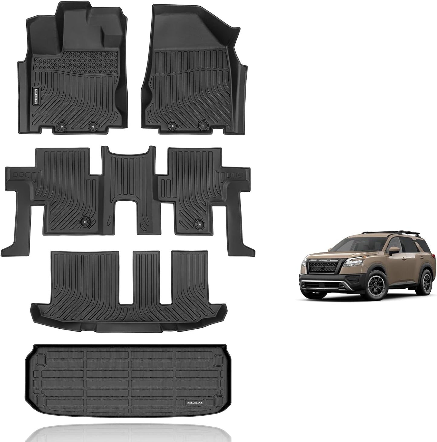 Custom Floor Mats for Nissan Pathfinder 2013-2020 - All Weather