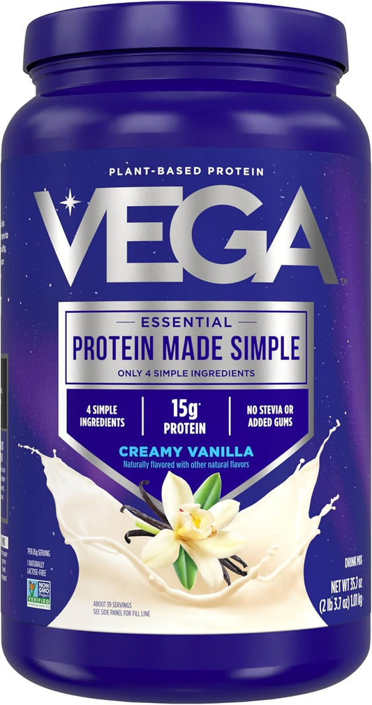 Vegan Protein Powder with 15g Protein - Simple & Delicious