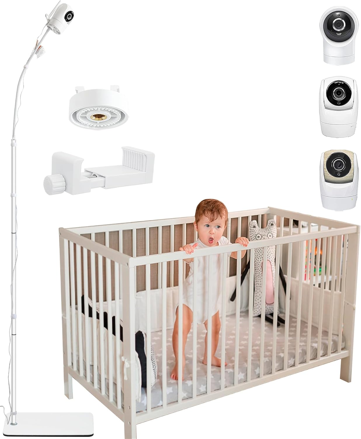 Upgraded Universal Baby Monitor Floor Stand Holder for VTech