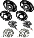 W10290350 W10290353 Porcelain Burner Drip Pans for Electric Stoves