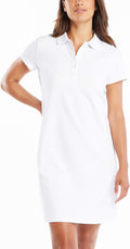 Nautica Easy Classic Short Sleeve Stretch Cotton Polo Dress Women's