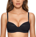 DOBREVA Women's Push Up Wireless Bra - Padded Plunge Support