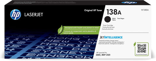 HP 138A Black Toner | Compatible Laserjet Pro | Crisp Prints | W1380A