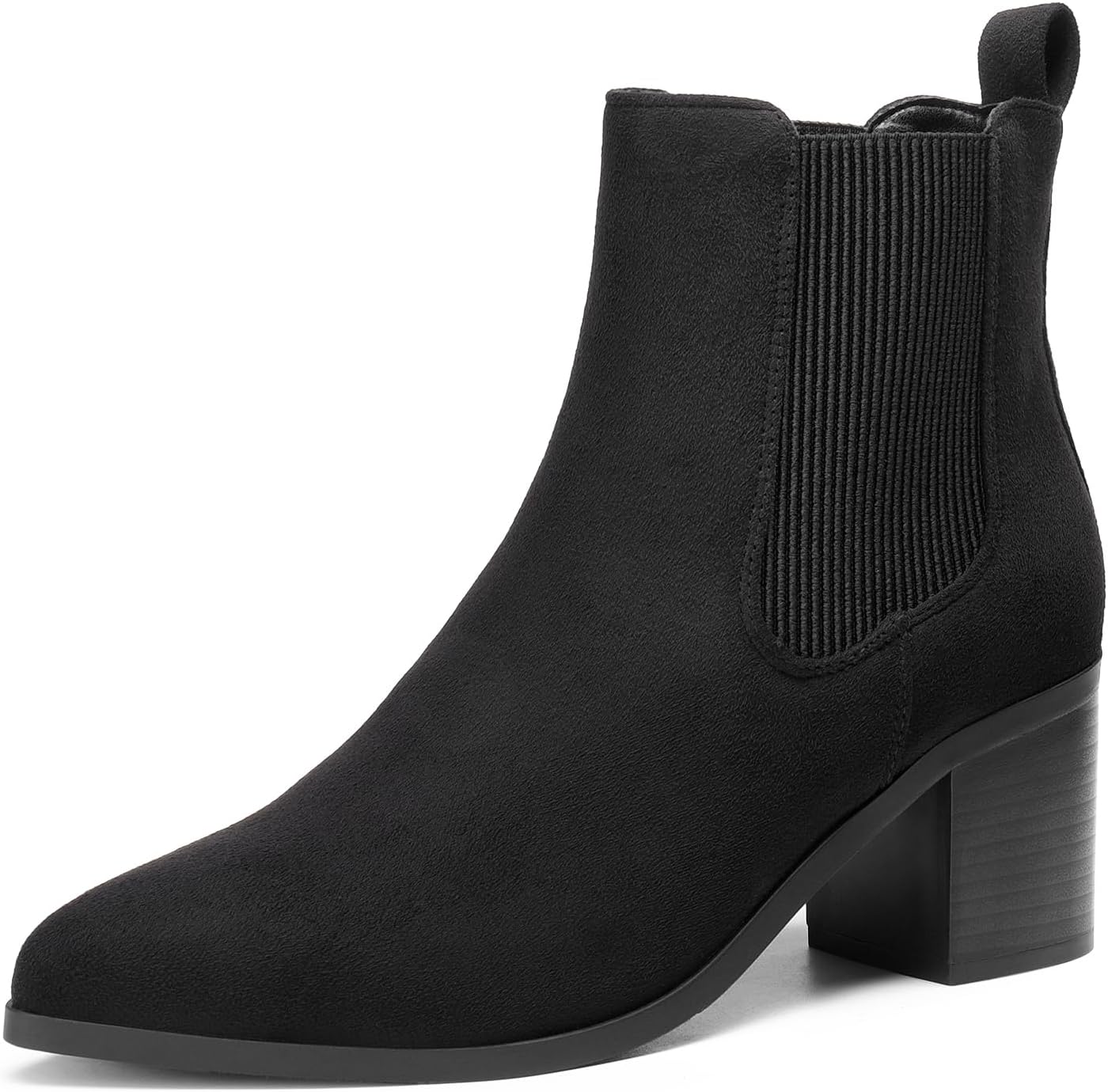 DREAM PAIRS Women's Retro Elastic Chelsea Ankle Boots for Fall