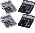 Desk Calculators with Big Buttons and Large Display - 4 Pack